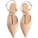 H&M Pointed Satin Sandals - Beige