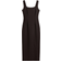 H&M Dart-Detail Dress - Dark Brown