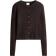 H&M Rib Knit Cardigan - Dark Brown