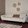 Mercury Row Shiflet Off White Boucle Sofa 213cm 3 Seater