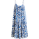 H&M Tie Strap Maxi Dress - Bright Blue/Patterned