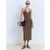 Mango Bali Strappy Midi Dress With Open Back - Khaki