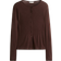 H&M Fine Knit Button Front Top - Dark Brown