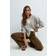 Gina Tricot V Neck Knitted Wool Alpaca Cardigan - Light Grey Melange