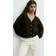 Gina Tricot V Neck Knitted Wool Alpaca Cardigan - Brown