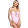 boohoo Paisley Print Underwired Swimsuit - Pink