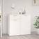 vidaXL Sonoma White Sideboard 36x75cm