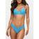 Ann Summers Sexy Lace Two Tone Thong - Blue