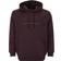 Jack & Jones Plus Size Logotyp Hoodie Sweatshirt Aubergine/Vit