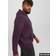 Jack & Jones Plus Size Logotyp Hoodie Sweatshirt Aubergine/Vit