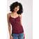 Hollister Y2K Lace Trim Pointelle Cami Top - Burgundy