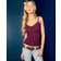 Hollister Y2K Lace Trim Pointelle Cami Top - Burgundy