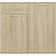 vidaXL Sonoma Oak Sideboard 80x75cm