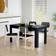 vidaXL 804203 Black Dining Table 74.5x140cm