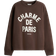 H&M Text Motif Sweatshirt - Dark Brown/Paris