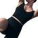 H&M Medium Support Yoga Bra with SoftMove Lycra - Black