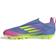 adidas F50 League Laceless Firm Multi-Ground Støvler - Blue Fusion/Lucid Lemon/Lucid Pink