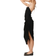 H&M Draped Linen Blend Dress - Black
