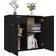 vidaXL Sonoma Black Sideboard 36x75cm