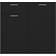vidaXL Sonoma Black Sideboard 36x75cm