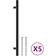 vidaXL Skabshåndtag 5 Stk 192 mm Rustfrit Stål 5stk 256x12mm