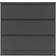 SECONIQUE Malvern Grey Chest of Drawer 80x77cm