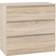SECONIQUE Malvern Sonoma Oak Effect Chest of Drawer 80x77cm