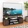 Furinno Jaya Large Entertainment Center Columbia Walnut/Black TV Bench 120x49.8cm