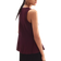 H&M Rib Knit Peplum Waistcoat - Burgundy