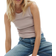 H&M Ribbed Vest Top - Light Dusty Pink