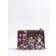 River Island Floral Monogram Paneled Shoulder Bag - Brown