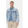 Tommy Jeans Denim Trucker Vintage Backprint Flag Jacket - Light Blue