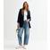 New Look Ankle Grazer Barrel Leg Jeans - Blue