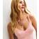 New Look Lace Trim Vest Top Pink Floral