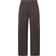 Yours Wide Leg Leggings Women's Curve Plus Size - Brown