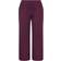 Yours Ribbed Wide Leg Trousers Plus Size - Burgundy
