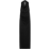 Zara Long Halter Dress with Open Back - Black