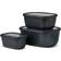 Mepal Cirqula Rectangular High Nordic Black Matlåda 3st