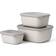 Mepal Cirqula Rectangular High Nordic White Food Container 3pcs