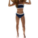 H&M Cheeky Bikinihose High Waist - Dunkelblau/Weiß