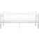 vidaXL Pull-out White Sofa 206cm 2 Seater