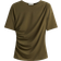 H&M Drapiertes Shirt Dunkles - Khakigrün