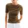 H&M Drapiertes Shirt Dunkles - Khakigrün