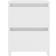 vidaXL 800513 White Bedside Table 30x30cm