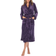 White Mark Women's Cozy Lounge Robe - Purple