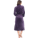 White Mark Women's Cozy Lounge Robe - Purple