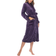White Mark Women's Cozy Lounge Robe - Purple