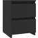 vidaXL 800515 Black Bedside Table 30x30cm