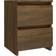 vidaXL 815331 Brown Oak Bedside Table 30x30cm