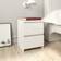 vidaXL 800525 White High Gloss Bedside Table 30x30cm